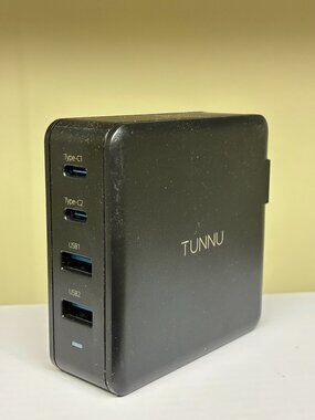 TUNNU Wall Charger GaN PD Fast Charging Block Type C 100W USB NEW